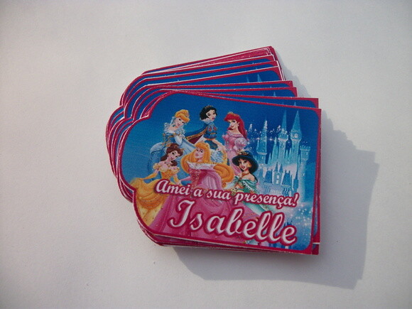 Tags Personalizados das Princesas