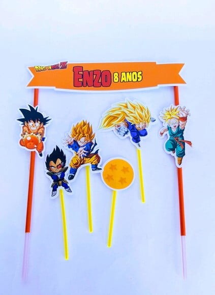 Topo de Bolo Dragon Ball Z