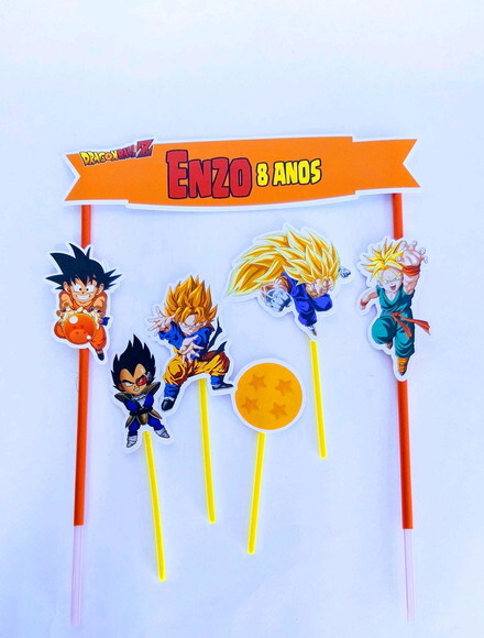 Topo de Bolo Dragon Ball Z