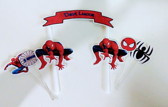 Topo de Bolo Homem Aranha