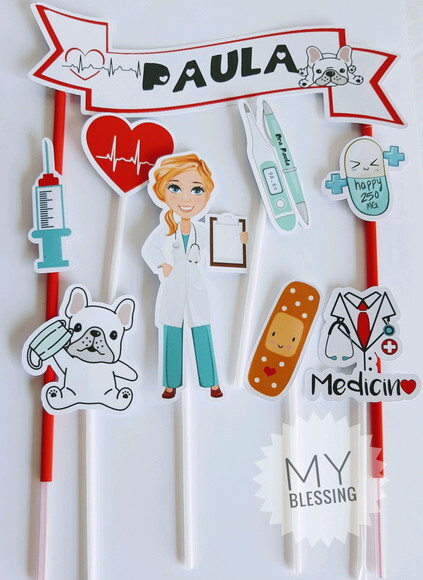 Topo de Bolo Medicina