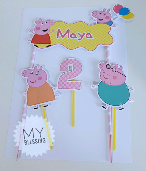 Topo de bolo personalizado