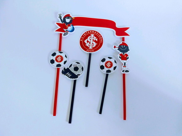 Topo de Bolo Personalizado Futebol