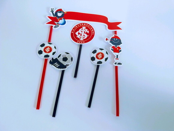 Topo de Bolo Personalizado Futebol
