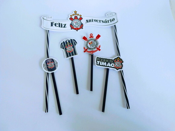 Topo de Bolo Personalizado Futebol
