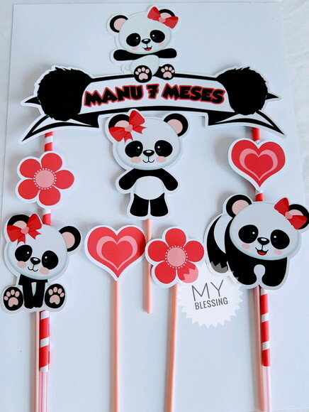 Topo de Bolo Personalizado Pandinha
