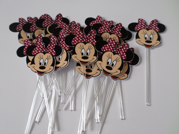 Topper Personalizado Minie e Mickey