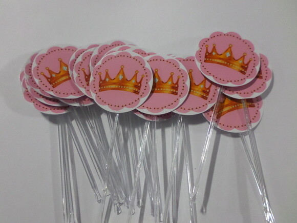 Topper Personalizado Ursinha de Coroa