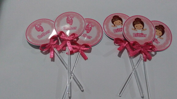Toppers Personalizados bailarina