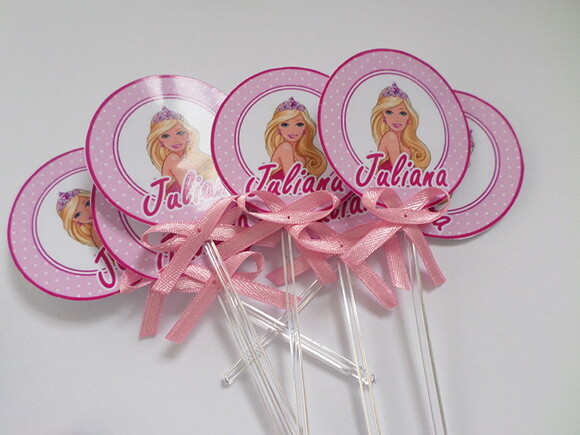 Toppers Personalizados da barbie