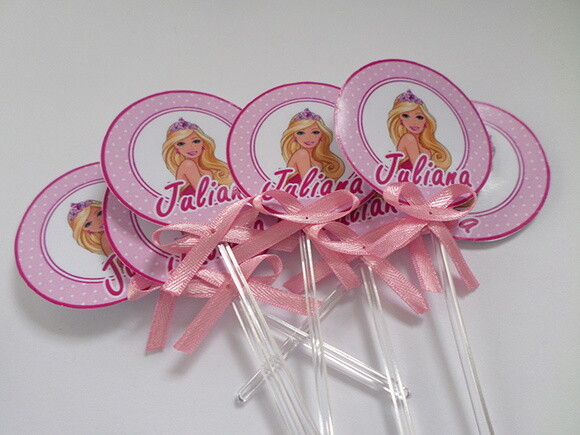 Toppers Personalizados da barbie