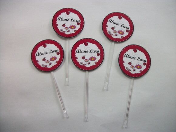 Toppers Personalizados joaninha