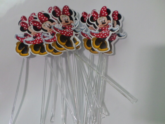 Toppers Personalizados Minie e mickey