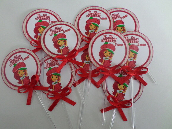 Toppers personalizados morangunho