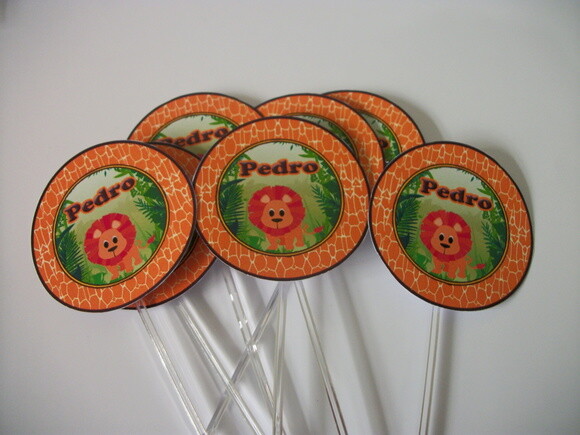 Toppers Personalizados Safari
