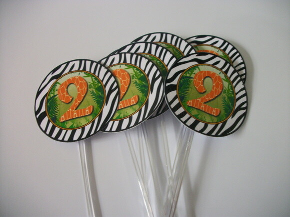 Toppers Personalizados Safari