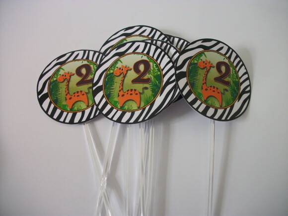 Toppers Personalizados Safari