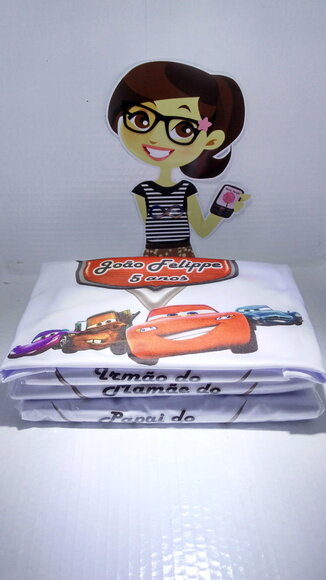 3 Camiseta personalizada carros disney