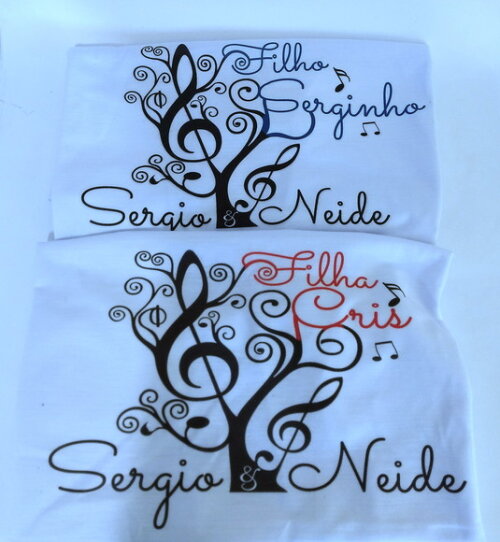 3 Camiseta personalizada musica