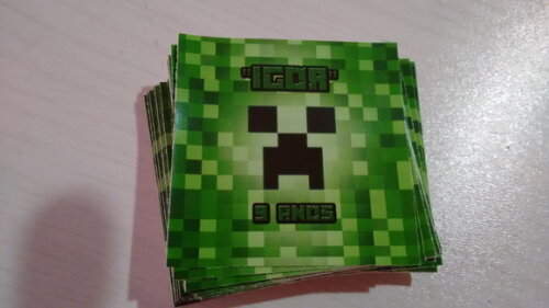 Adesivo para caixa mdf minecrafit