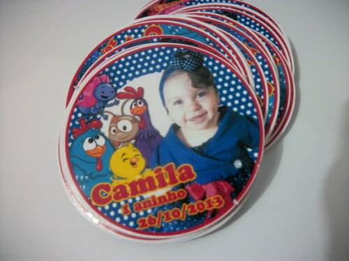 Adesivos Para Latinha galinha pintadinha