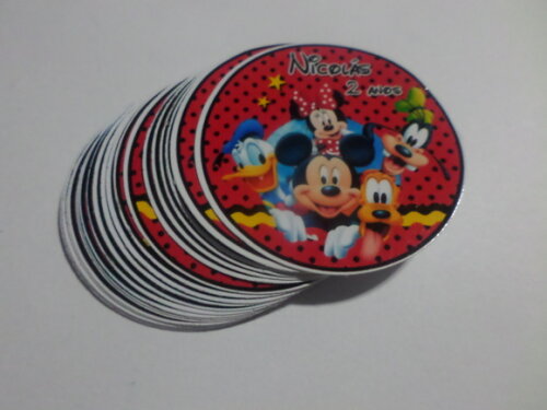 Adesivos para Latinha Mickey