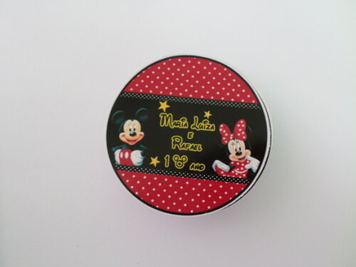 Adesivos para latinha mickey e minie