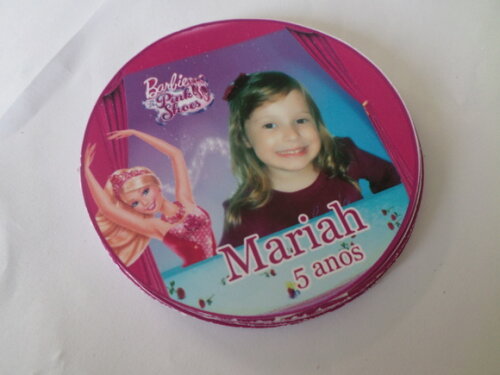 Adesivos para latinhas barbie sapatilhas