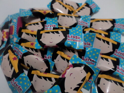 bala personalizada mulher maravilha