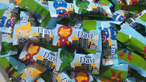 bala personalizada os vingadores