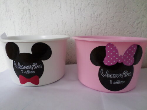 Balde de Pipoca da Minnie e Mickey