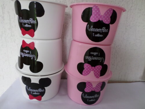 Balde de Pipoca da Minnie e Mickey