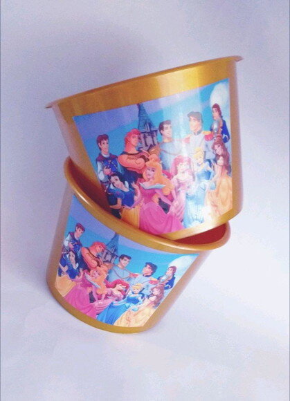 Balde de Pipoca Personalizado as Princesas