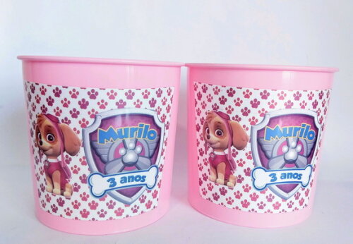 Balde de Pipoca Personalizado Patrulha Canina