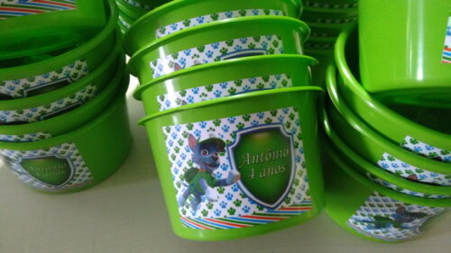 Balde de Pipoca Personalizado Patrulha Canina
