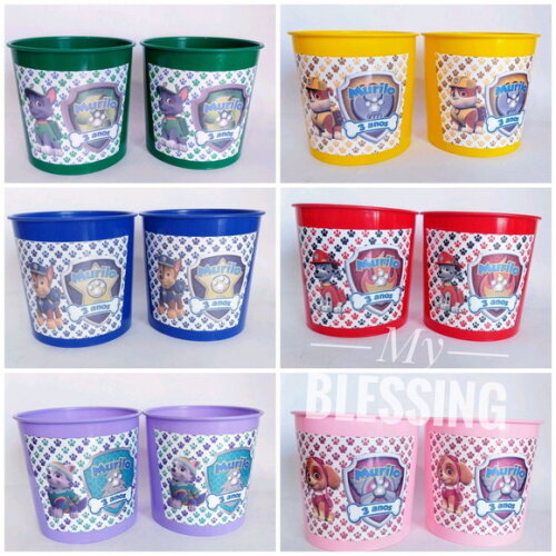 Balde de Pipoca Personalizado Patrulha Canina