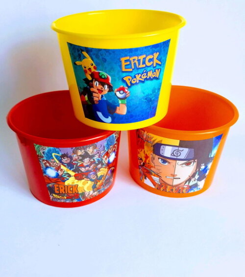 Balde de Pipoca Personalizado Pokémon