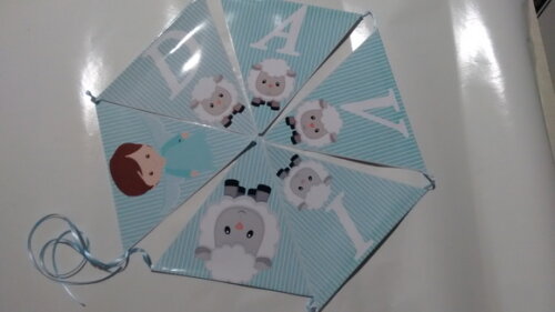 Bandeirola Personalizada Batizado