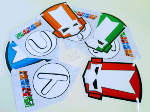 Bandeirola Personalizada Castle Crashers