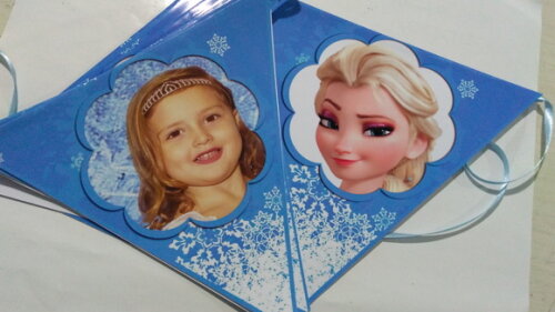 Bandeirola Personalizada Frozen