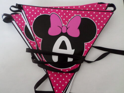 Bandeirola Personalizada Minnie