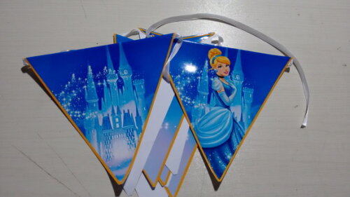 Bandeirolas Personalizada Cinderela