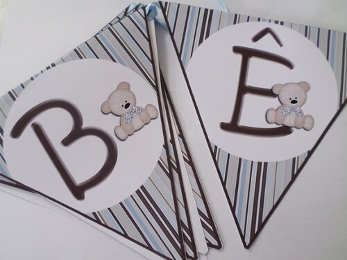 Bandeirolas Personalizadas Chá de Bebê