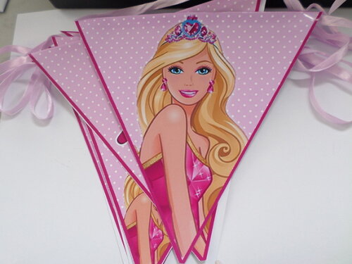 Bandeirolas Personalizadas da Barbie