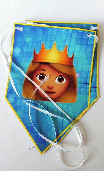 Bandeirolas Personalizadas Emoji o Filme