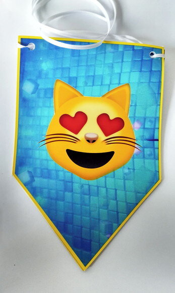 Bandeirolas Personalizadas Emoji o Filme