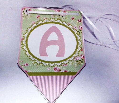 Bandeirolas Personalizadas Floral