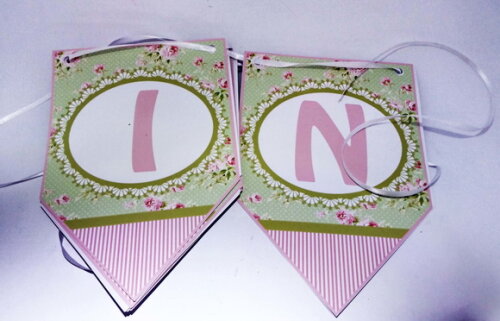 Bandeirolas Personalizadas Floral