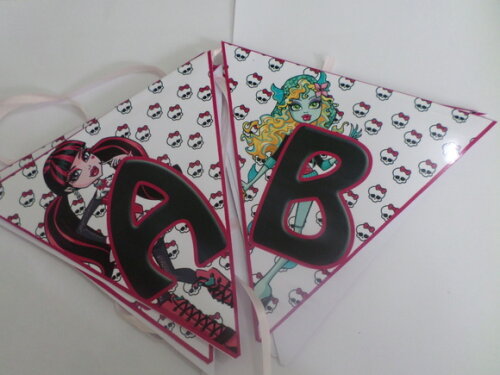 Bandeirolas Personalizadas Monster High
