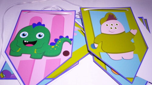 Bandeirolas Personalizadas Monstros S.a.